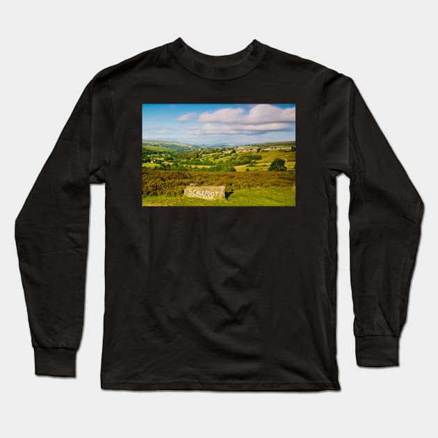 North Yorkshire Moors Landscape Long Sleeve T-Shirt by MartynUK